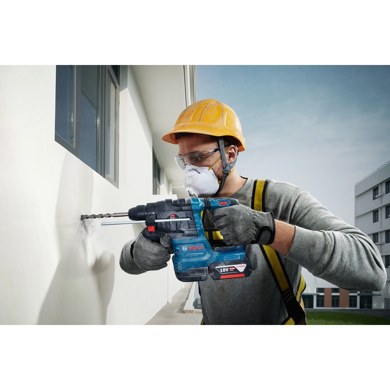 BOSCH สว่านโรตารี่ไร้สาย 18V Brushless รุ่น GBH185-Li (เฉพาะเครื่อง)