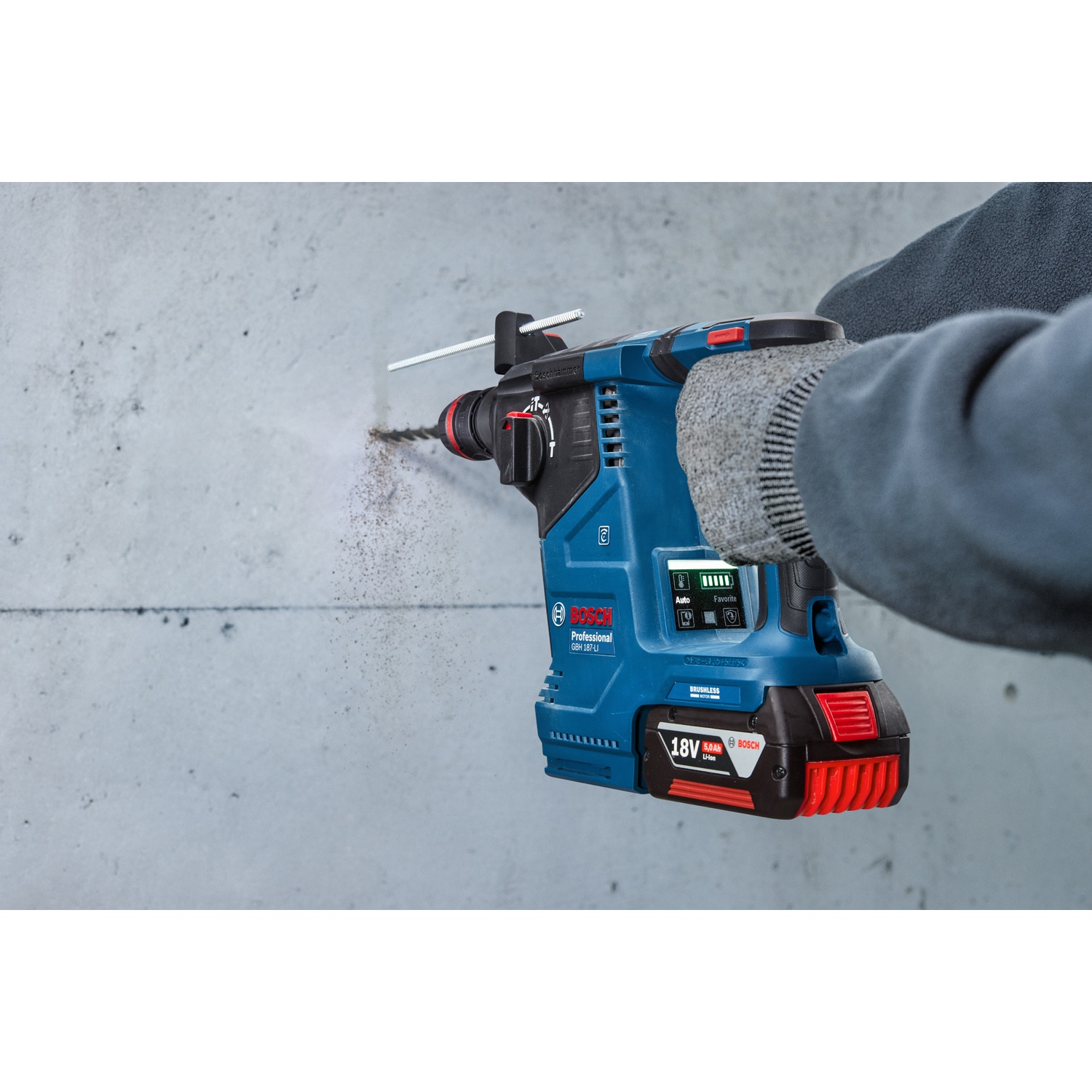 BOSCH สว่านโรตารี่ไร้สาย 1Chuck BL 18V รุ่น GBH187-Li (เฉพาะเครื่อง)