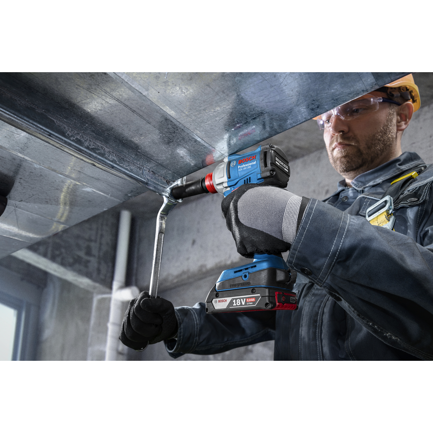 BOSCH ไขควงกระแทก/บล็อคไร้สาย 1/2" HT 18V รุ่น GDX18V-285 (เฉพาะเครื่อง)