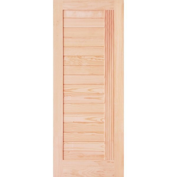 ประตูไม้ดักลาสเฟอร์ บานทึบทำร่อง D2D-511 100 x 200 CM.