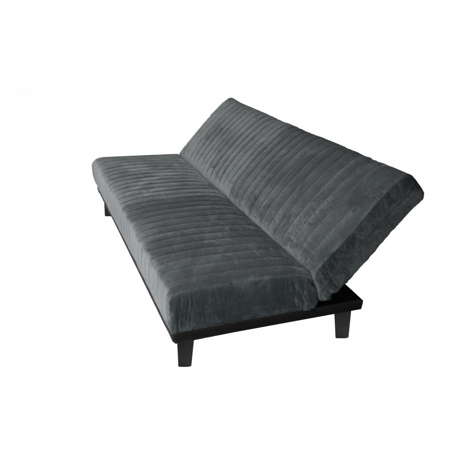 PULITO โซฟาเบด ผ้ากำมะหยี่ขนมิ้งค์ รุ่น Veronica ขนาด 195x85x87 ซม. สีเทา