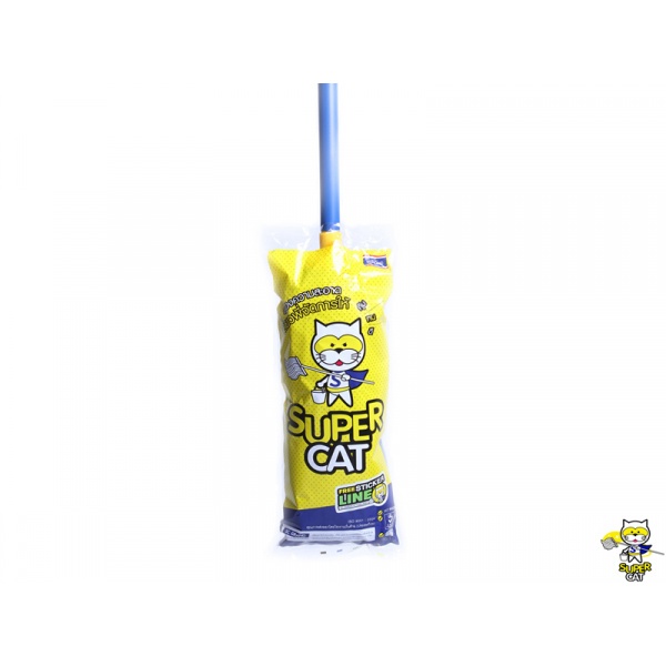 SUPERCAT ม็อบจุก ขนาด 14 นิ้ว ด้ามหุ้ม PVC 350 กรัม สีขาว