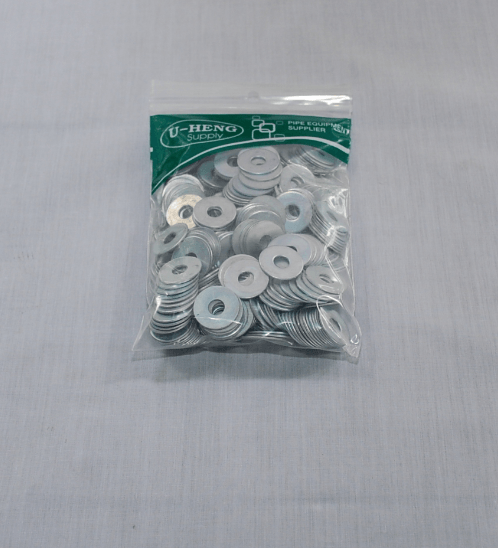 U-HENG แหวนอีแปะ ชุบขาว ขนาด 1/4" (แพ็ค 1 KG.)