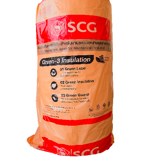 SCG ฉนวนกันความร้อน สำหรับงานหุ้มท่อระบบปรับอากาศ 2.5x122x3050 ซม.