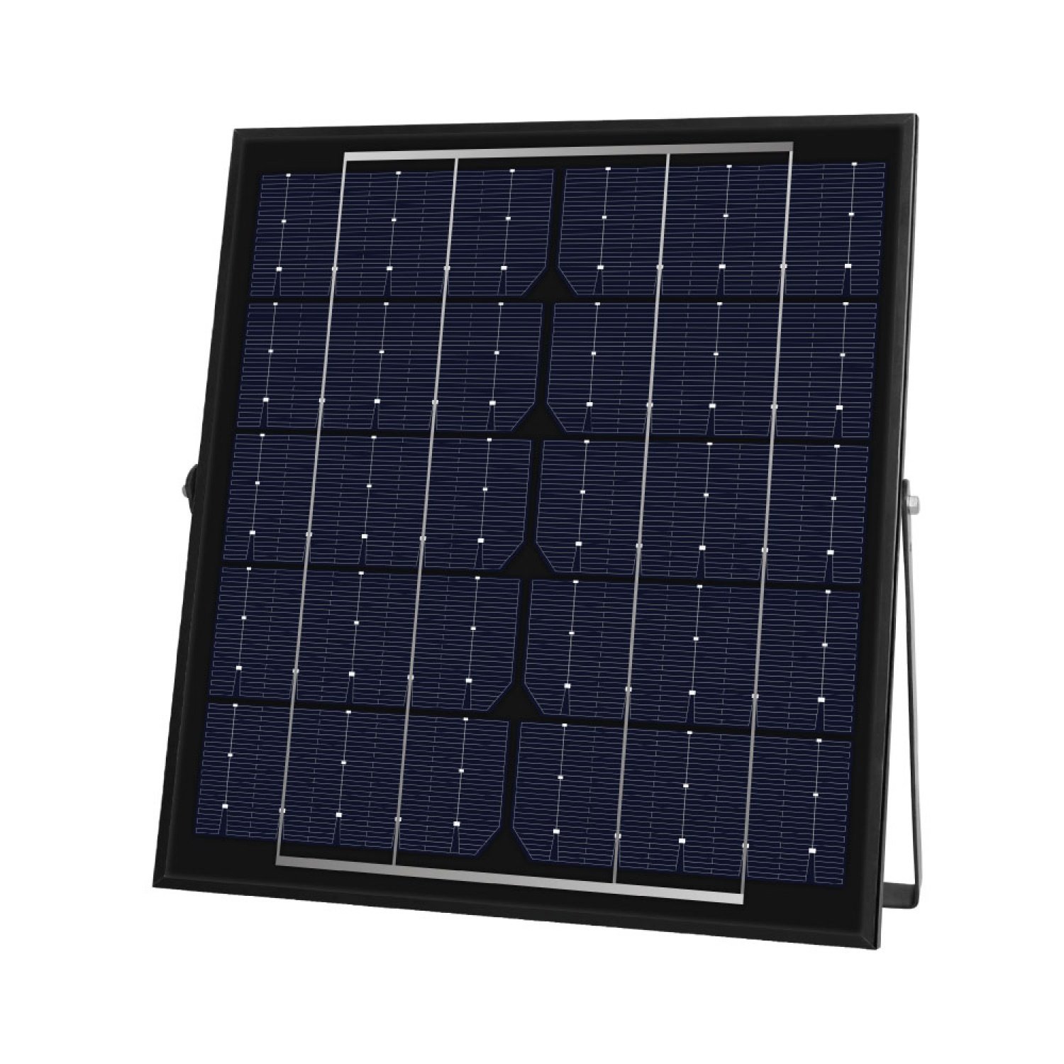 LAMPTAN โคมไฟฟลัดไลท์โซลาร์เซลล์ LED 50W รุ่นไรโน + รีโมท IP65 แสงเดย์ไลท์