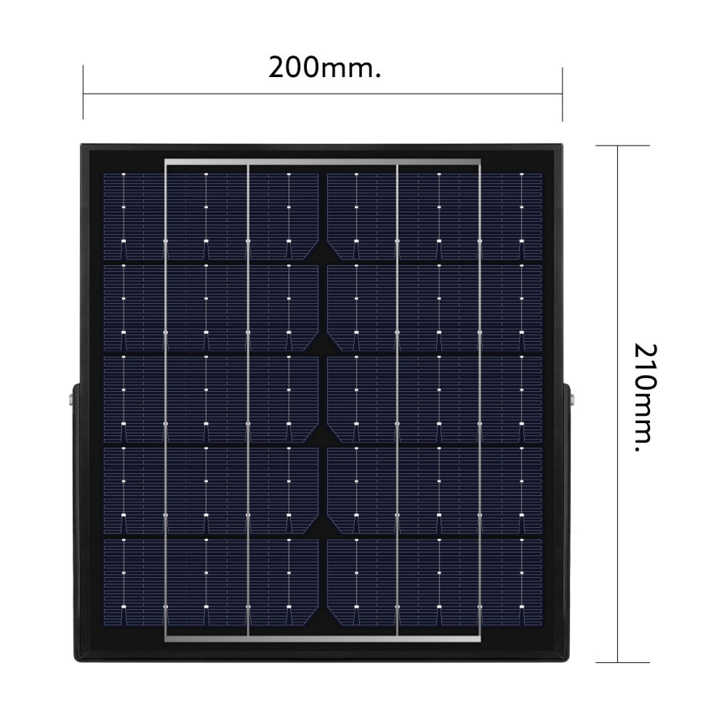 LAMPTAN โคมไฟฟลัดไลท์โซลาร์เซลล์ LED 50W รุ่นไรโน + รีโมท IP65 แสงเดย์ไลท์