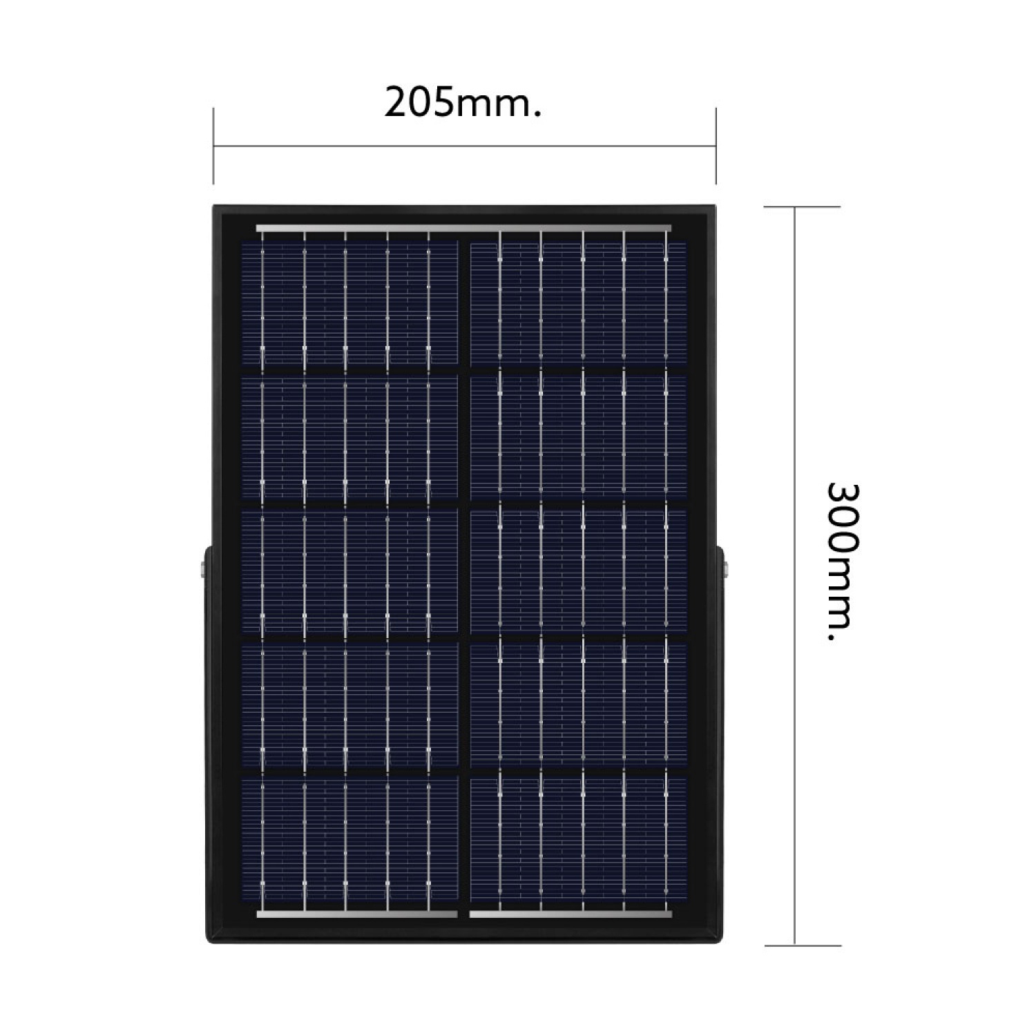 LAMPTAN โคมไฟฟลัดไลท์โซลาร์เซลล์ LED 100W รุ่นไรโน + รีโมท IP65 แสงเดย์ไลท์