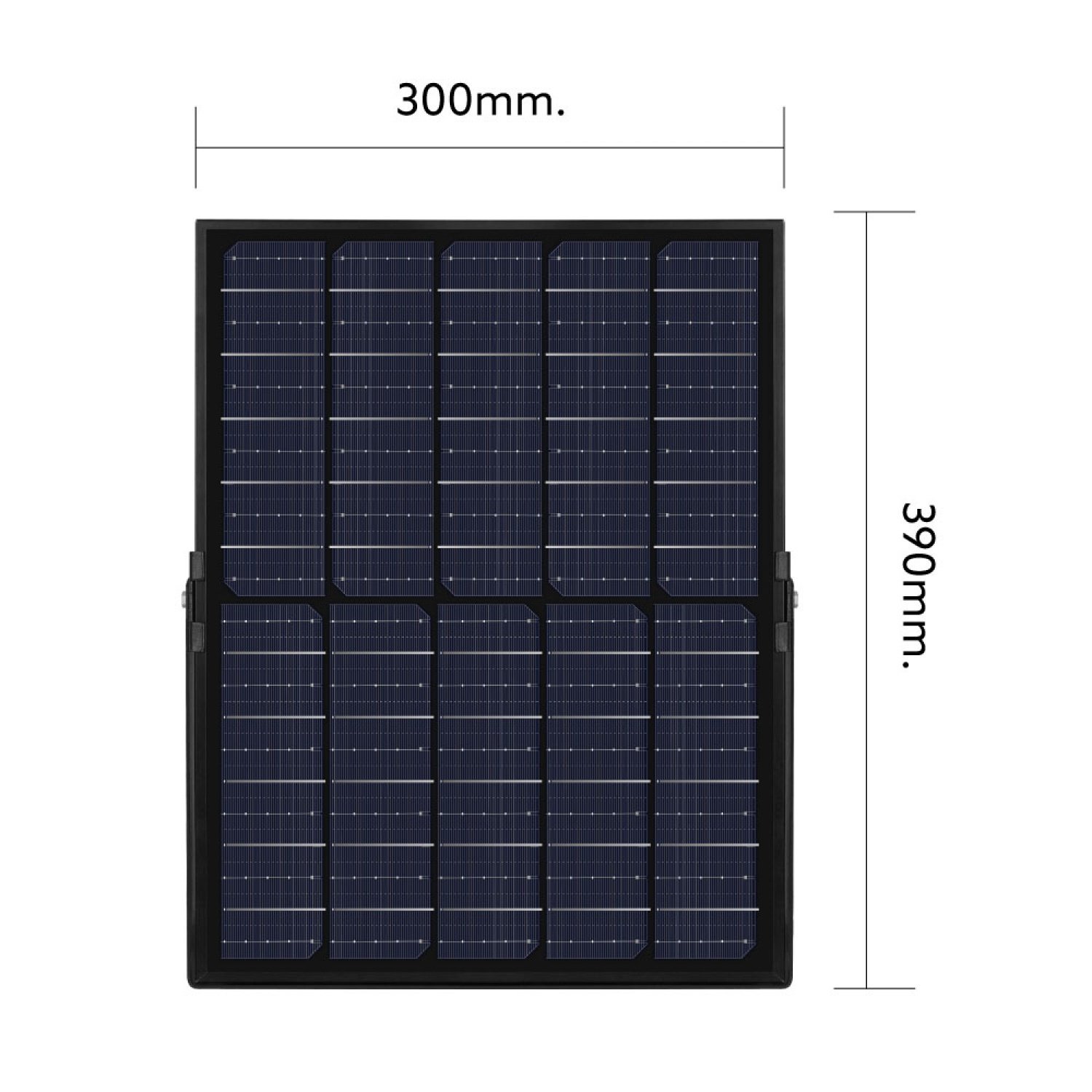 LAMPTAN โคมไฟฟลัดไลท์โซลาร์เซลล์ LED 200W รุ่นไรโน + รีโมท IP65 แสงเดย์ไลท์