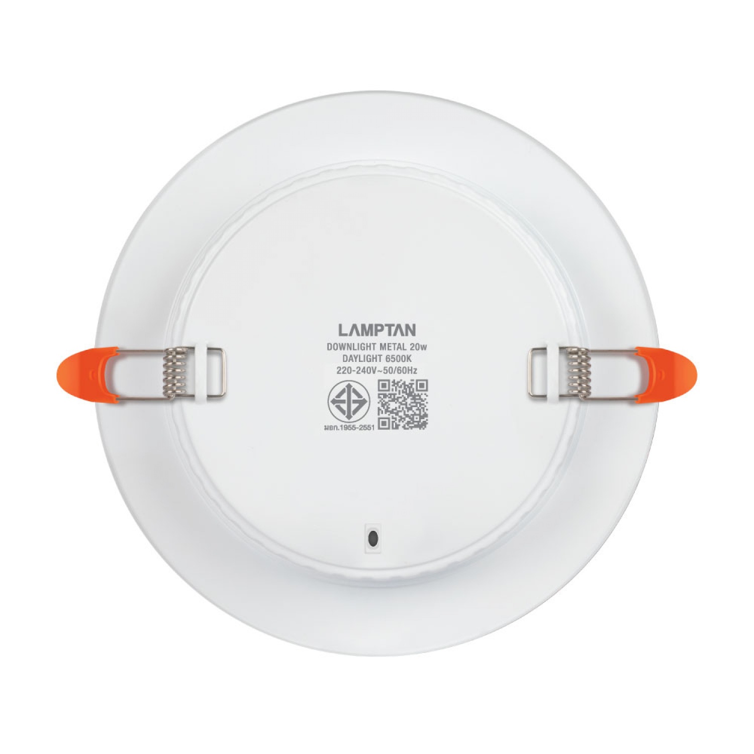 LAMPTAN โคมดาวน์ไลท์ LED แบบฝังหน้ากลม 5นิ้ว 15W รุ่นเมทัล แสงเดย์ไลท์