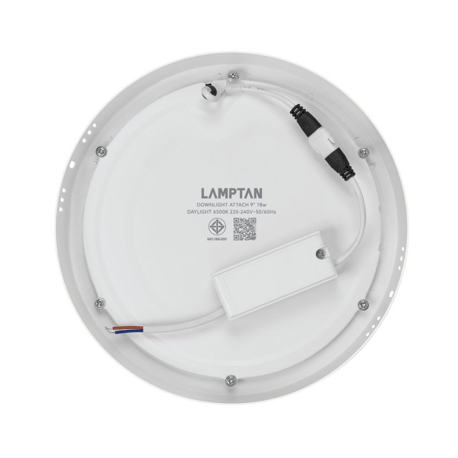 LAMPTAN โคมดาวน์ไลท์ LED แบบติดลอยหน้ากลม 9นิ้ว 18W รุ่นAttach แสงเดย์ไลท์