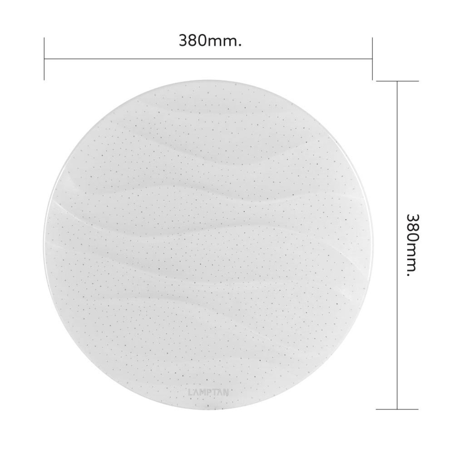 LAMPTAN โคมไฟเพดาน LED 24W รุ่น CURVE แสงเดย์ไลท์