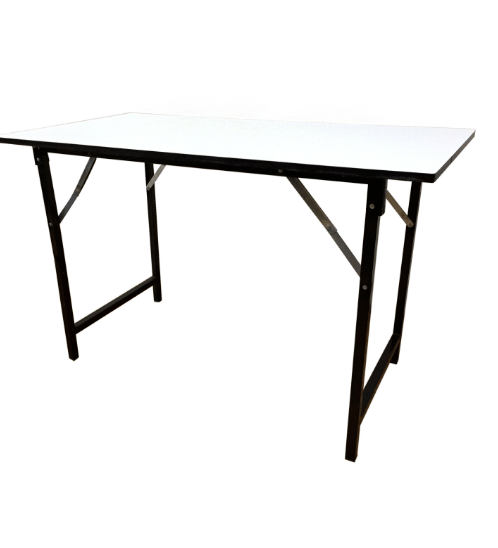 DELICATO โต๊ะเอนกประสงค์ เมลามีน ขนาด 60x120x75 ซม. สีขาว