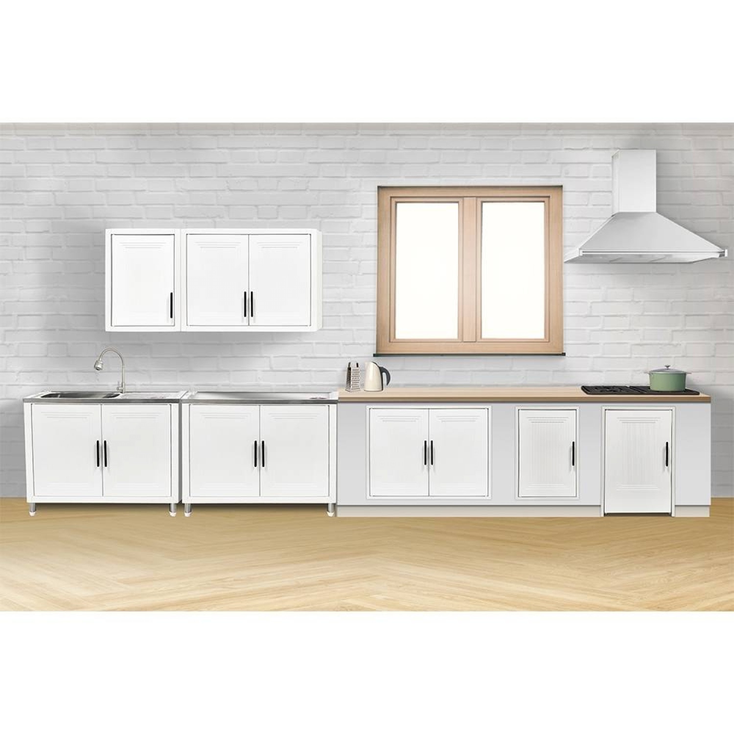 CLOSE บานซิงค์ถังแก๊ส รุ่น JOONE ขนาด 49.5x10x75 ซม. สีขาว