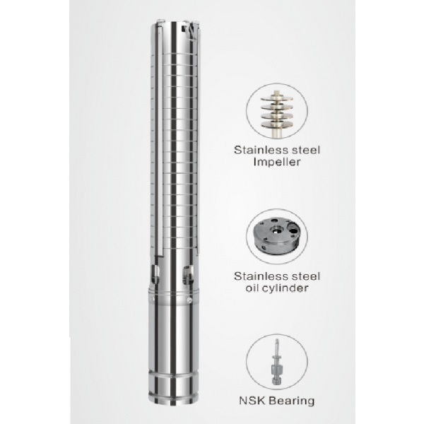 MIZUMA ปั๊มบาดาลโซล่าเซล ท่อ 3" 750W รุ่น 3DSC4.8-95-72-750W