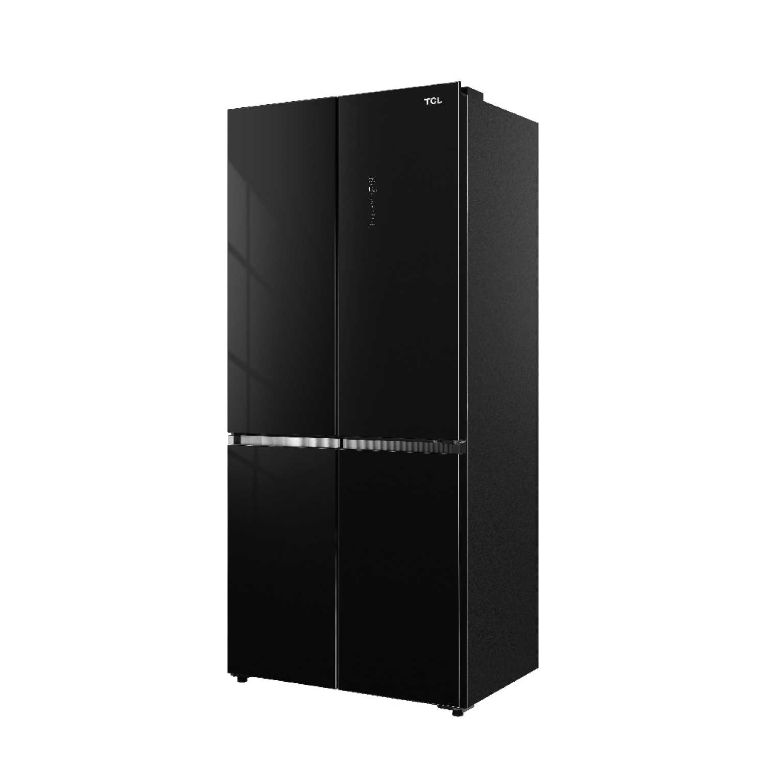 TCL ตู้เย็น 4 ประตู Free built-in 18.4 คิว RT52GCCDB สี Black Glass