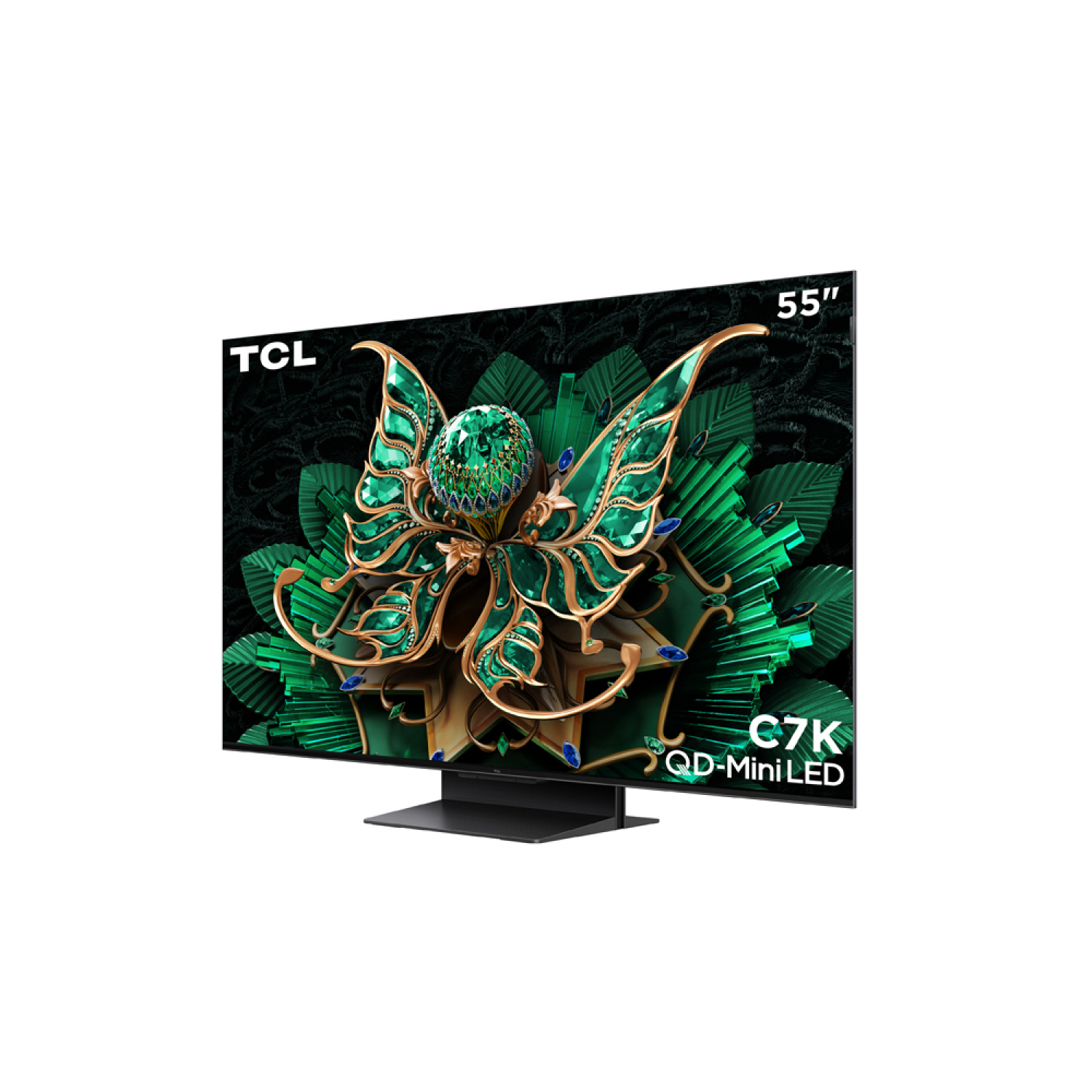 TCL โทรทัศน์ QD mini LED 4K TV ขนาด 55 นิ้ว รุ่น 55C7K สีดำ