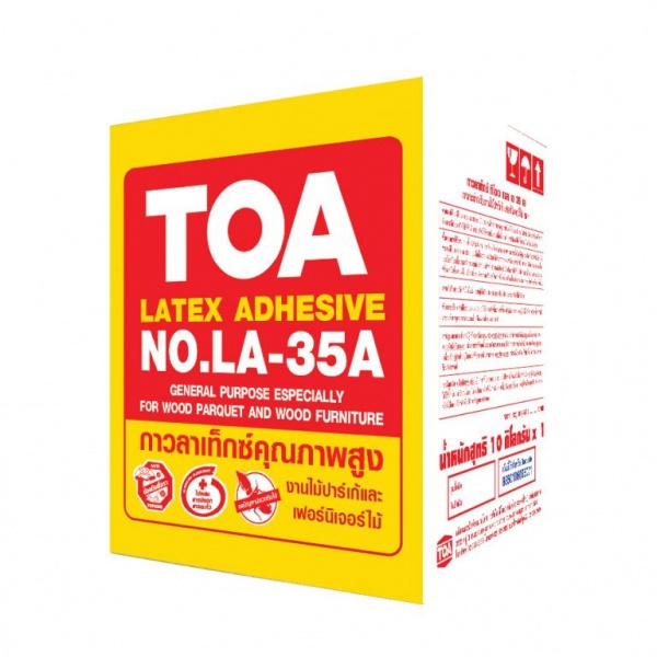 ทีโอเอ กาวลาเท็กซ์ปาร์เก้ LA-35A ขนาด 10 กก. สีขาว