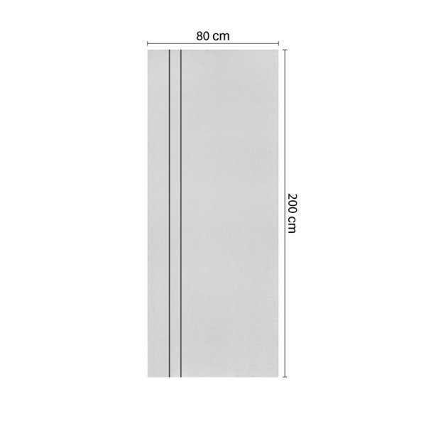 ECO-DOOR ประตูภายใน UPVC เอ็กซ์ทรูชั่น รุ่น PE4 ขนาด 80x200 ซม. สีขาว (เจาะลูกบิด)