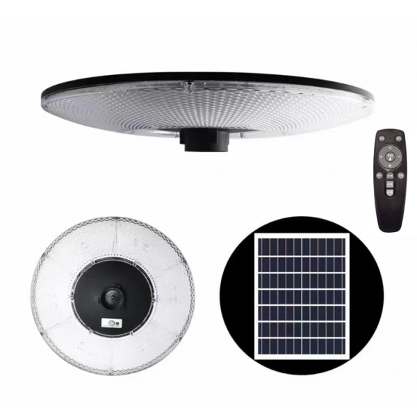 EILON โคมไฟสนาม UFO โซลาร์เซลล์ พร้อมรีโมท 2000W รุ่น ETYD-CGQF-2000DL แสงเดย์ไลท์ (เฉพาะตัวโคม)