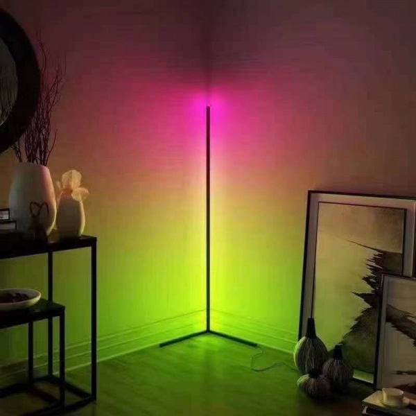 EILON โคมไฟตั้งพื้นโมเดิร์น RGB 20w พร้อมรีโมท สูง 1.45m รุ่น ALD-03 สีดำ