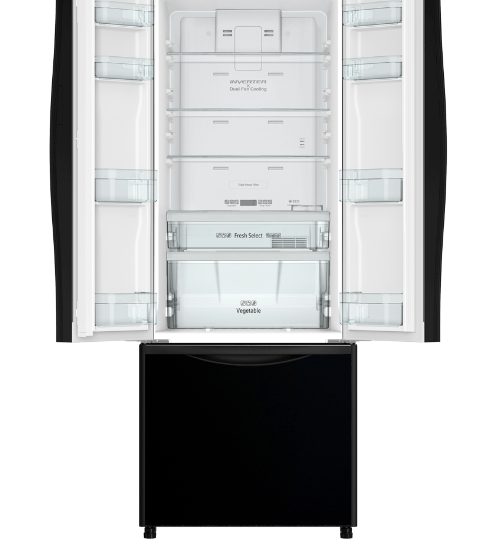 HITACHI ตู้เย็น MULTI DOOR ขนาด 16.4 คิว R-WB470PE GBW สีดำ