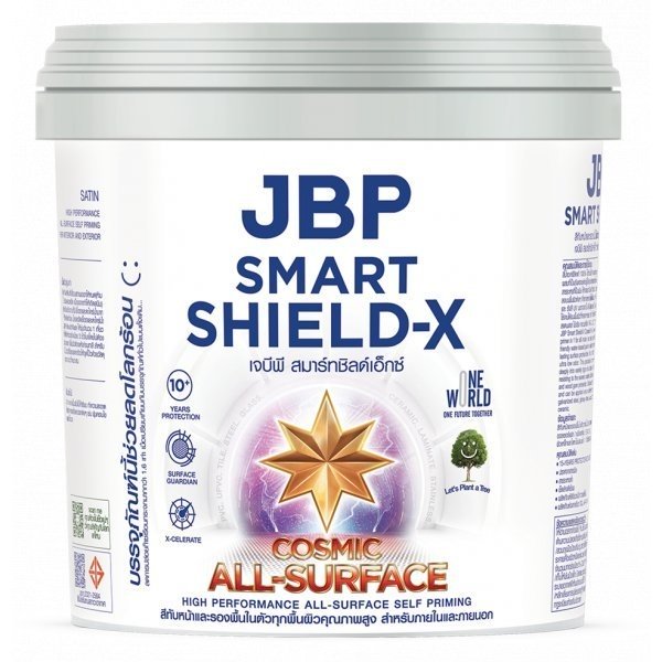 JBP สีน้ำภายนอก Smart Shield-X All Surface Satin เบส C 1GL