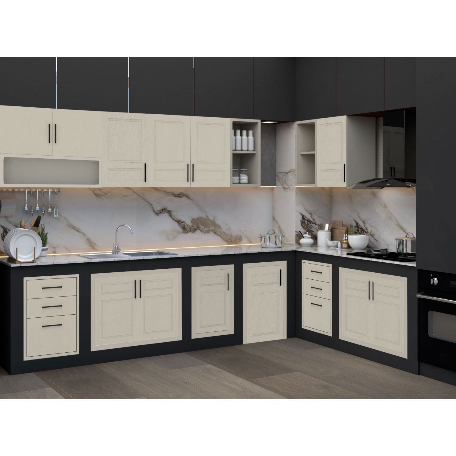 CLOSE บานซิงค์เดี่ยว uPVC LIMA ขนาด 45x66 ซม. Vacuum สีเบจ