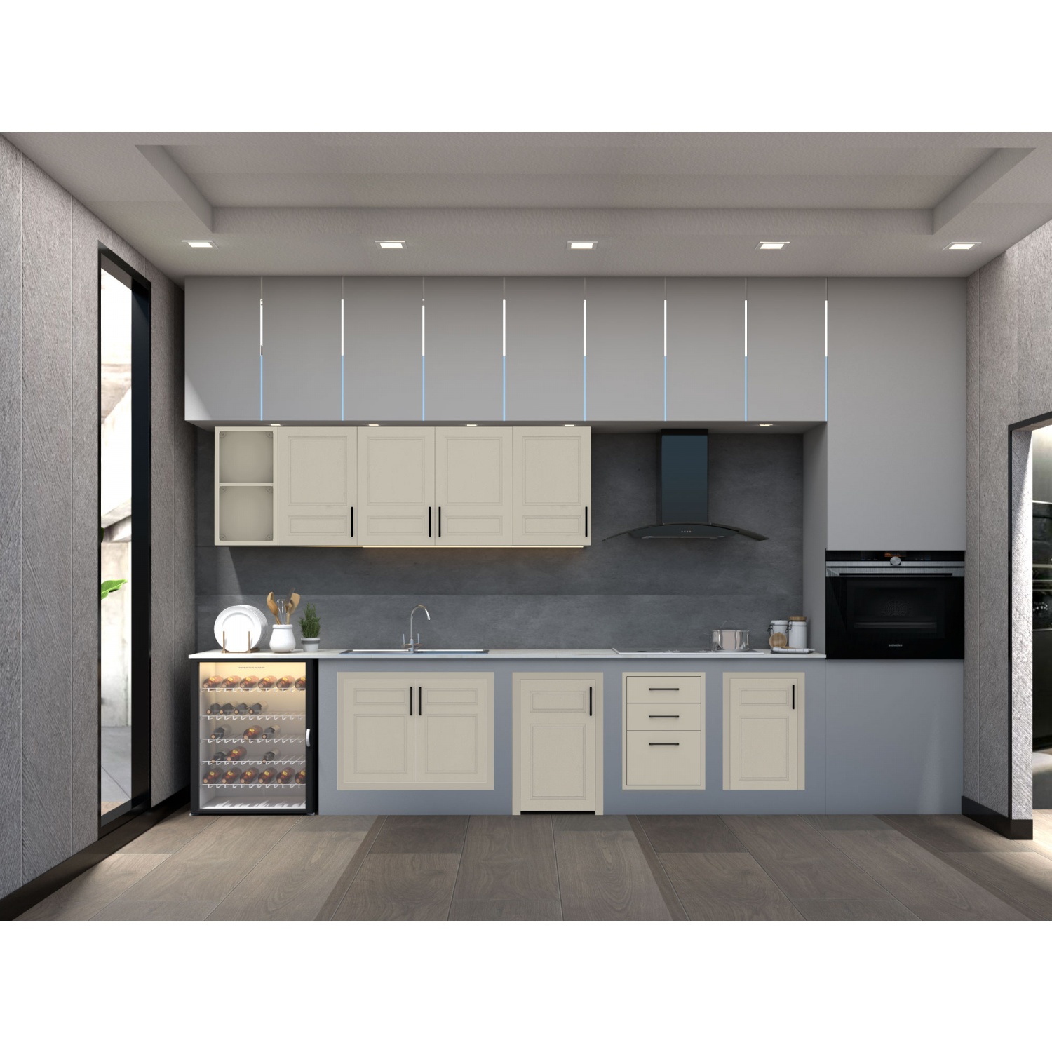 CLOSE ตู้ลิ้นชัก uPVC LIMA ขนาด 44x65 ซม. Vacuum สีเบจ