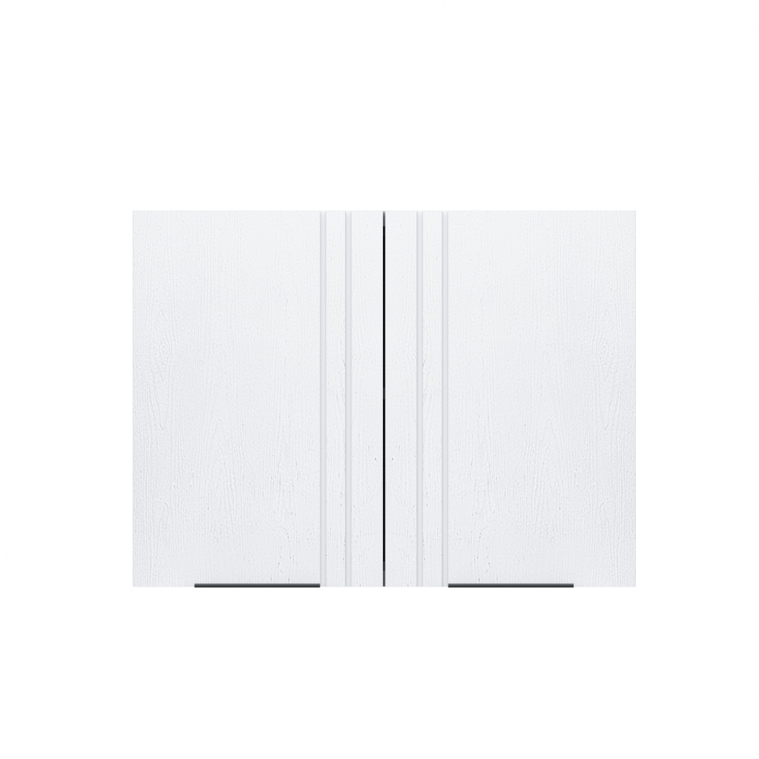 CLOSE Lumine ตู้แขวนคู่ uPVC 80x60cm. เซาะร่อง สีเพียวไวท์