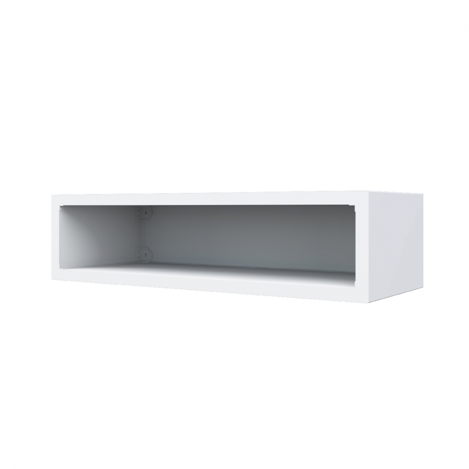 CLOSE Lumine ช่องแขวนเสริม uPVC 80x20x30 ซม. เซาะร่อง สีเพียวไวท์