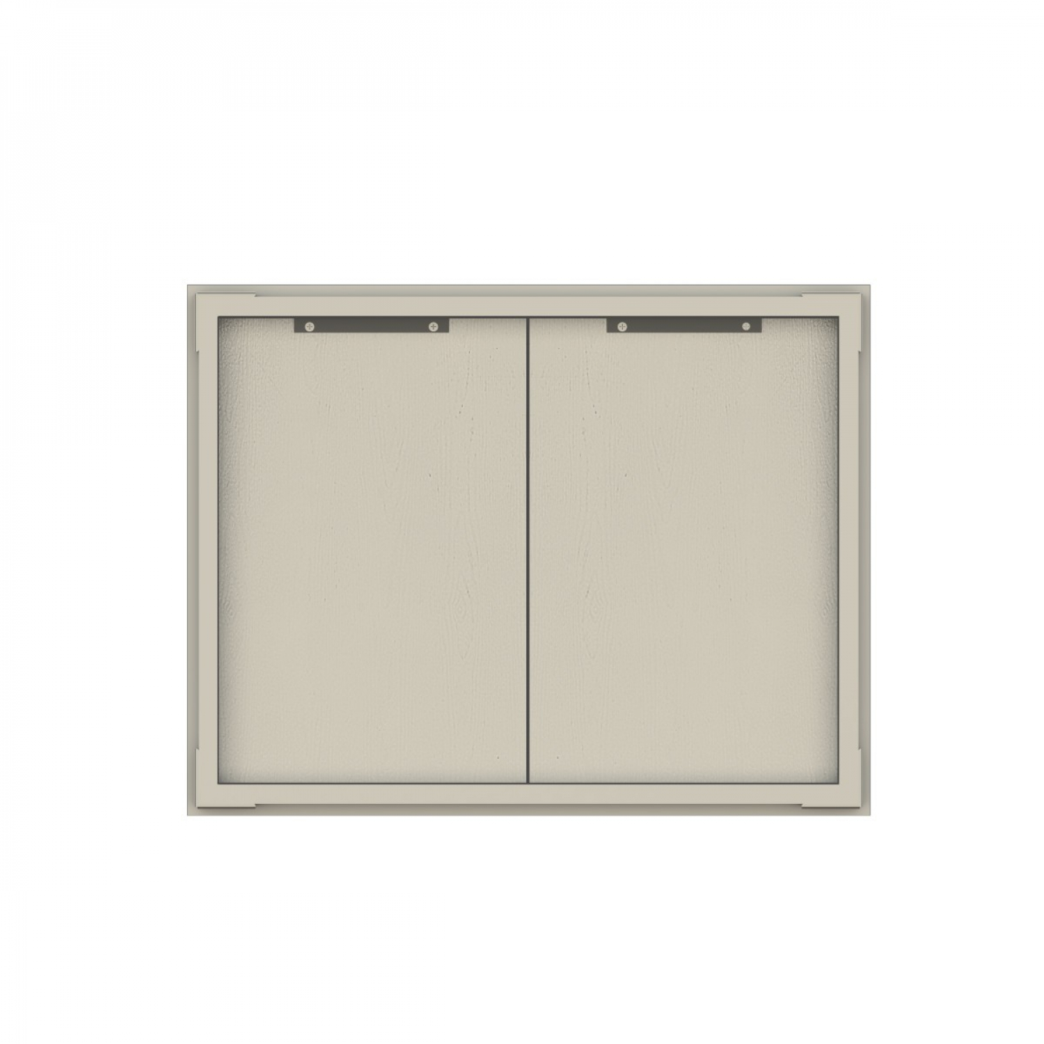 CLOSE Lumine บานซิงค์คู่ uPVC 85x66 ซม. เซาะร่อง สีอัลมอนด์