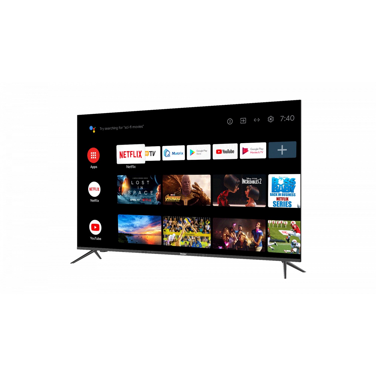 HAIER LED Andriod TV 4K สมาร์ททีวี 50 นิ้ว รุ่น H50K66UG