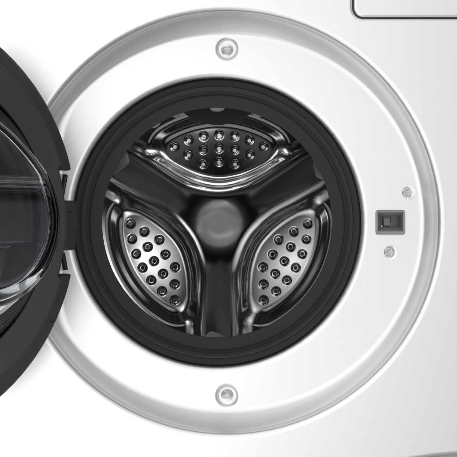 HAIER เครื่องซักผ้าฝาหน้า 3 ถัง ขนาด 14kg รุ่น HW140-BD14697WU1 สีขาว