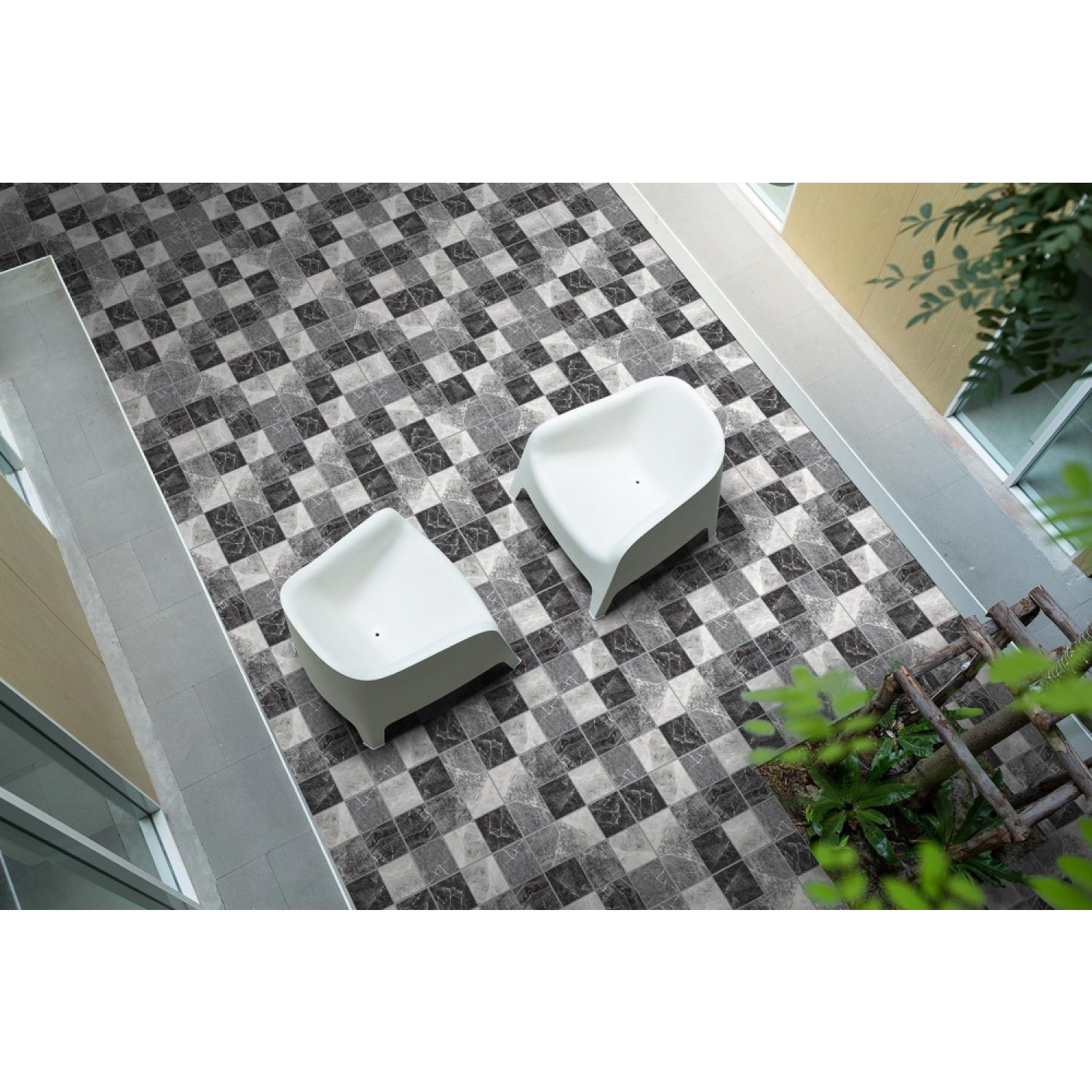 Marbella 40X40 ซม. กระเบื้องปูพื้น รุ่น หินมงคล เทา (MB) (6P) Matt A