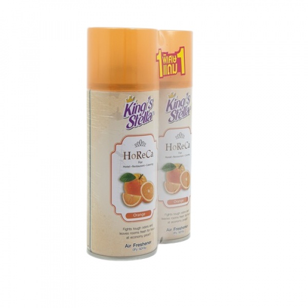 KINGS STELLA สเปรย์ปรับอากาศ กลิ่นส้ม 300 มล. รุ่น โฮเรกา (1 แถม 1 )