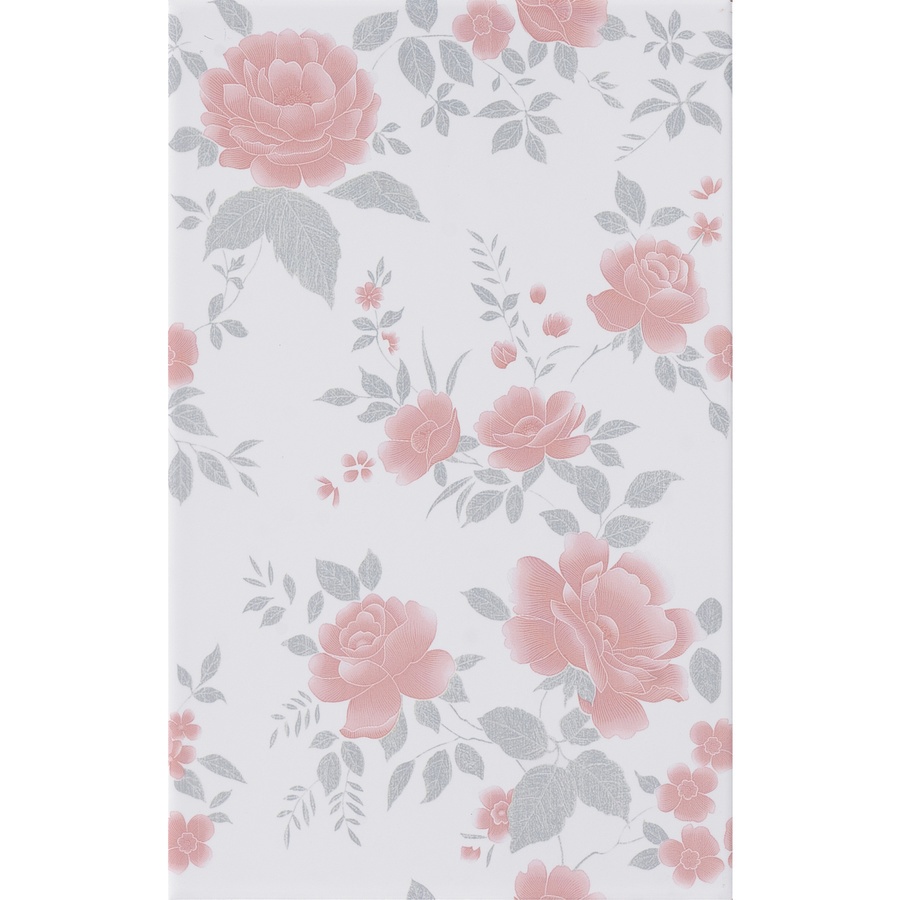 Marbella กระเบื้องเซรามิคปูผนัง 25X40 ซม. สวนกุหลาบ-ขาว SF002 Gloss (15P)