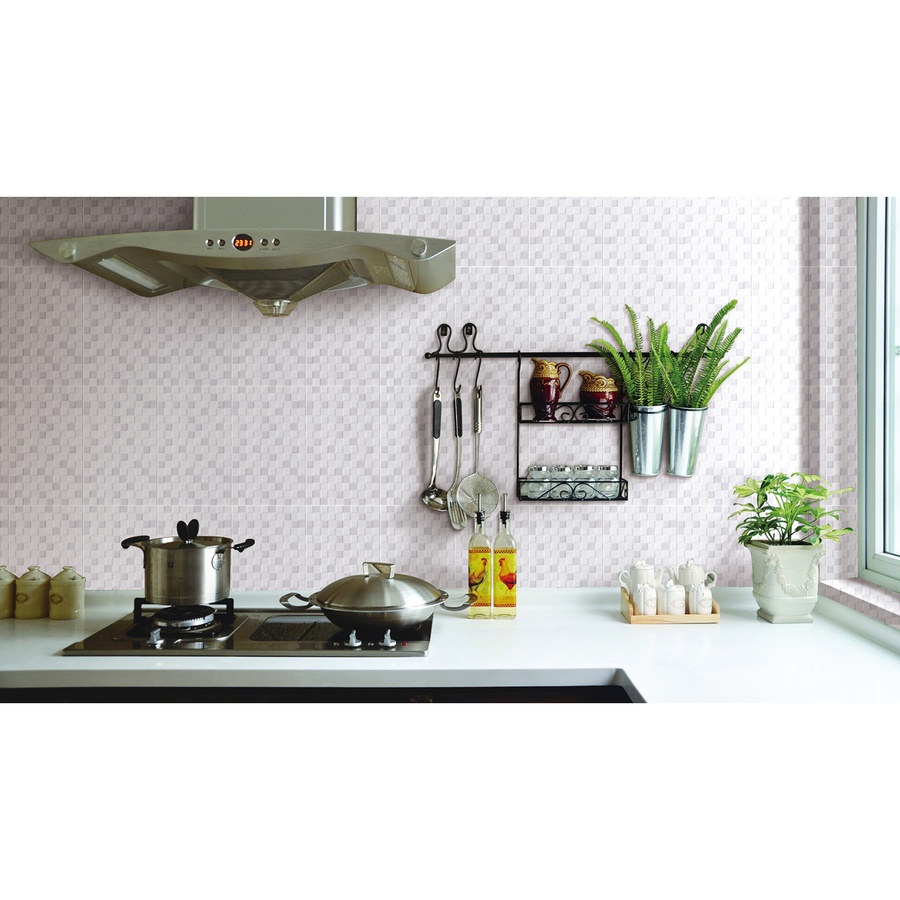 Marbella กระเบื้องเซรามิคปูผนัง 25X40 ซม. ลิเวีย ไวท์ รุ่น LDR01 Satin (15P)