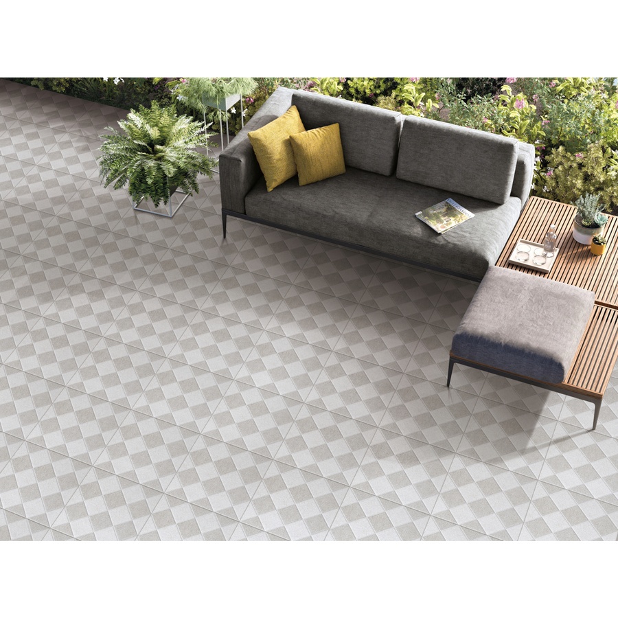 Marbella กระเบื้องเซรามิคปูพื้น 30X30 ซม. ฟูลบล็อค-เกรย์ ZX215 Matt (17P)