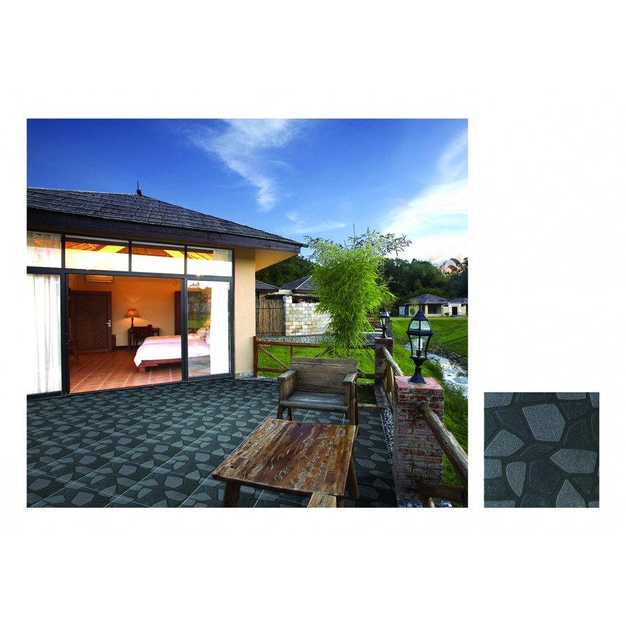 Marbella กระเบื้องเซรามิคปูพื้น 30X30 ซม. สโมกกี้บล็อค ZX224 Matt (17P)