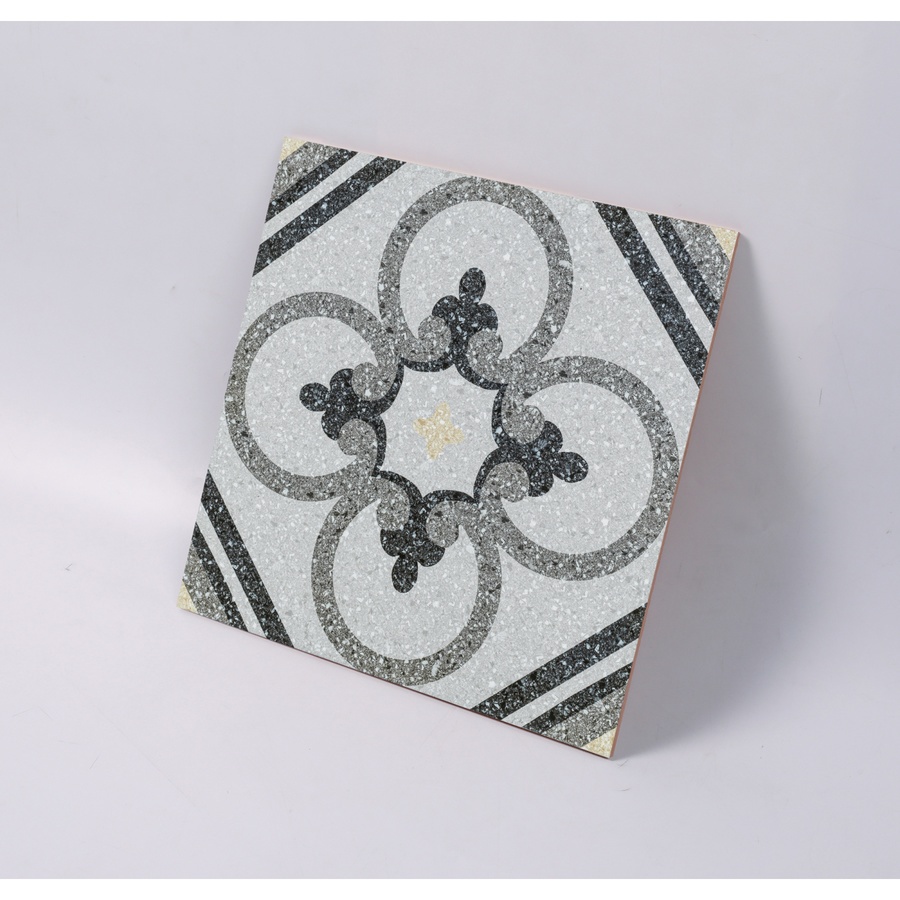 Marbella กระเบื้องเซรามิคปูพื้น 40X40 ซม. รุ่น คลาสสิคฟลาวเวอร์ JMZ40215 Matt (12P)