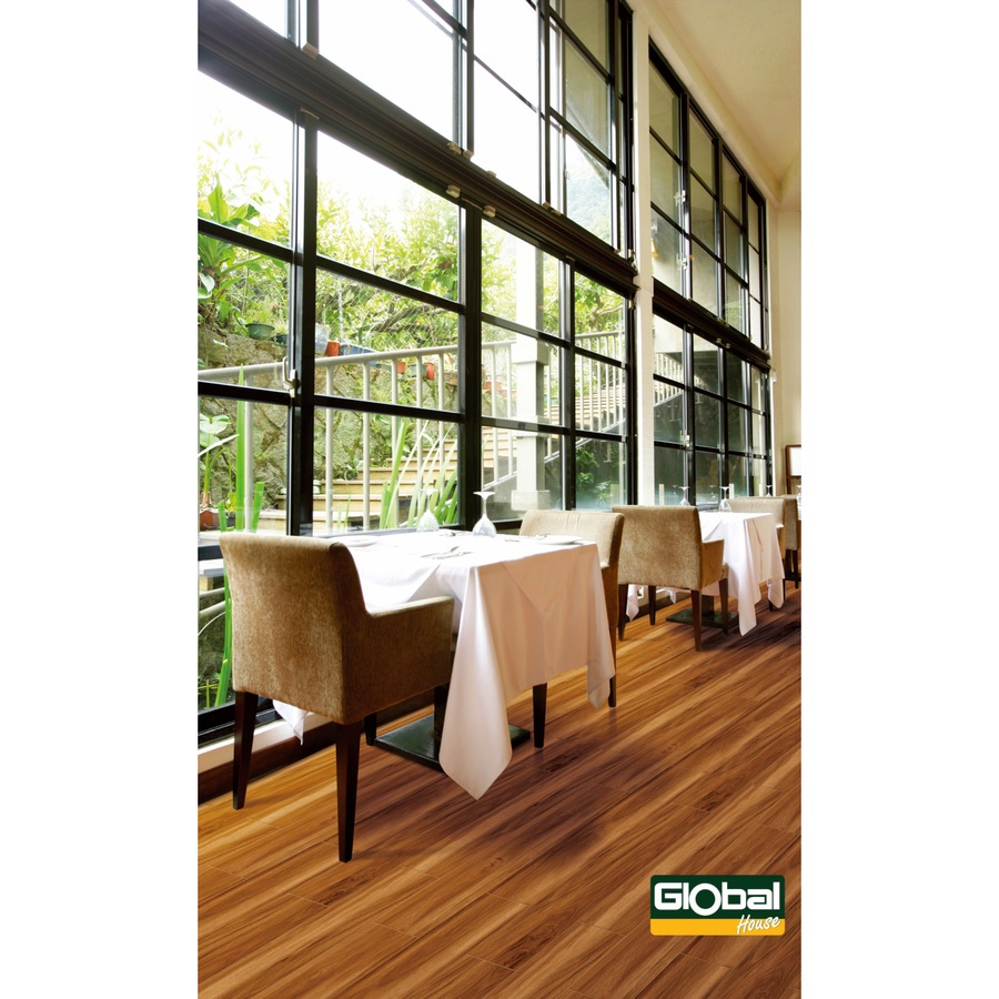 Marbella กระเบื้องปูพื้นลายไม้ 20x100x0.98cm. รุ่น เรดโอ๊ควู๊ด 20116 (1.2ตร.ม./กล่อง) (6แผ่น) A.