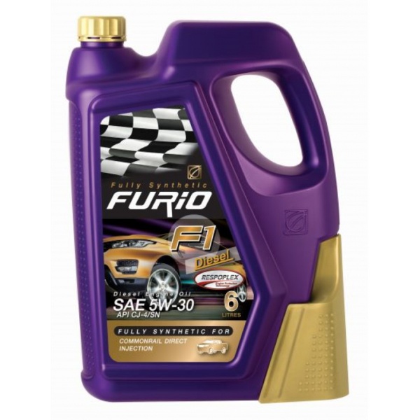 Bangchak น้ำมันเครื่องยนต์ดีเซลสังเคราะห์ 100% FURIO F1 DIESEL 5W30 6L