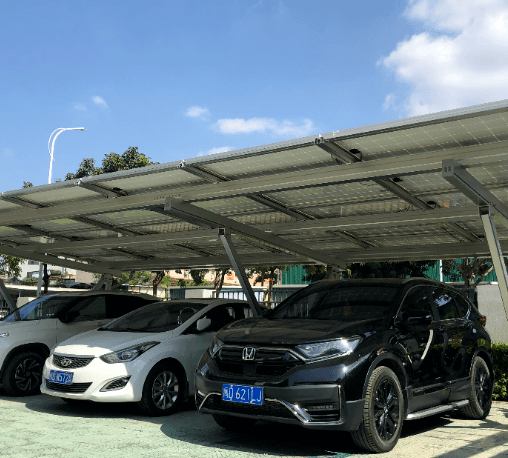 Cleanergy คลีนเนอร์จี้ หลังคาที่จอดรถ Solar Cell สำหรับ 2 คัน (ไม่รวมแผง Solar cell และระบบไฟ)