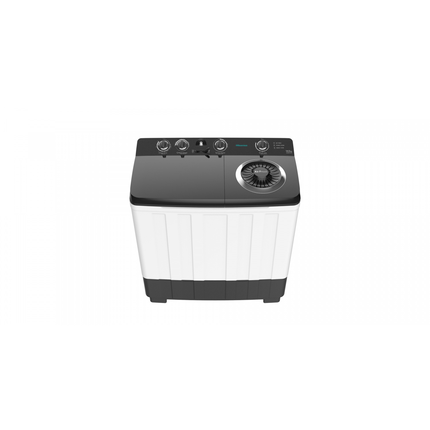 HISENSE เครื่องซักผ้า 2 ถัง 18 KG. รุ่น WSRB1813UB สีขาว
