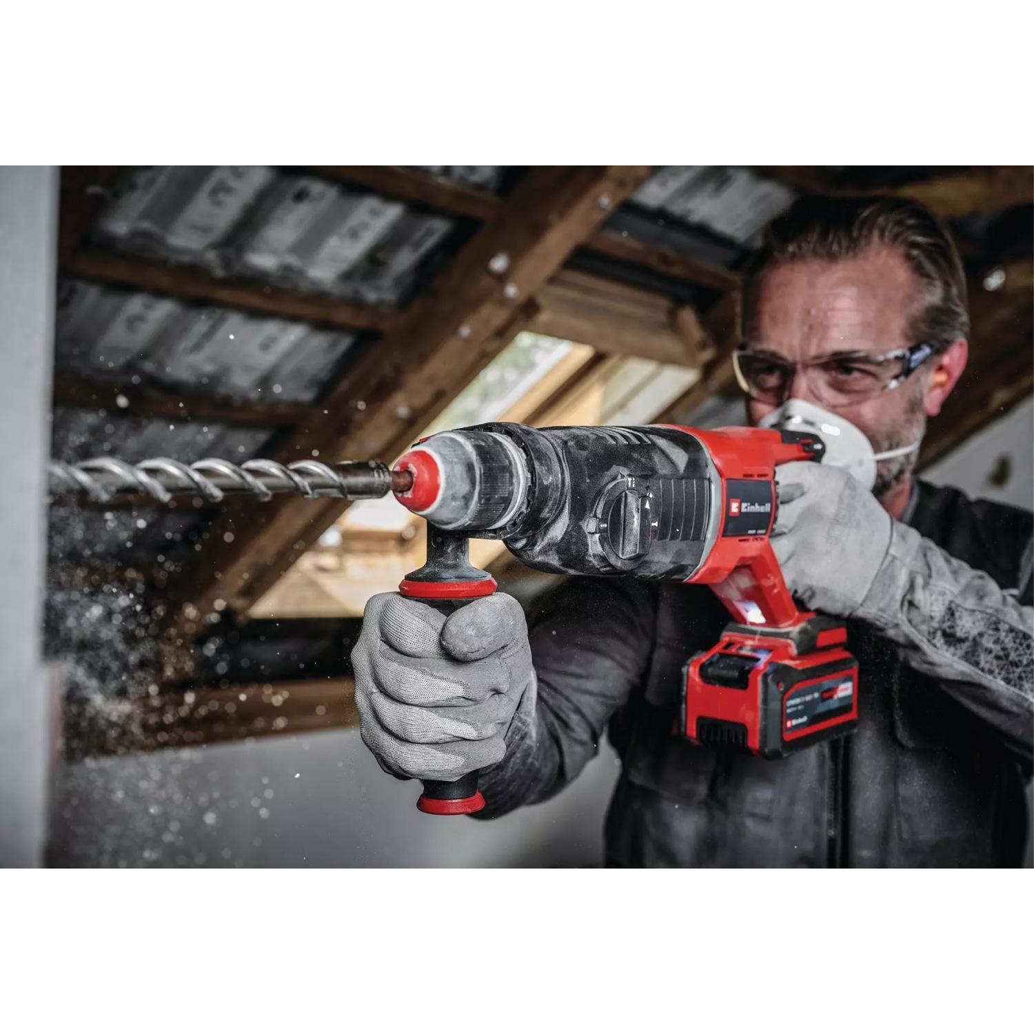 Einhell สว่านโรตารี่ไร้สาย 18V. 26มม. ด้ามจับรูปตัว D รุ่น TP-HD 18/26 D Li Brushless