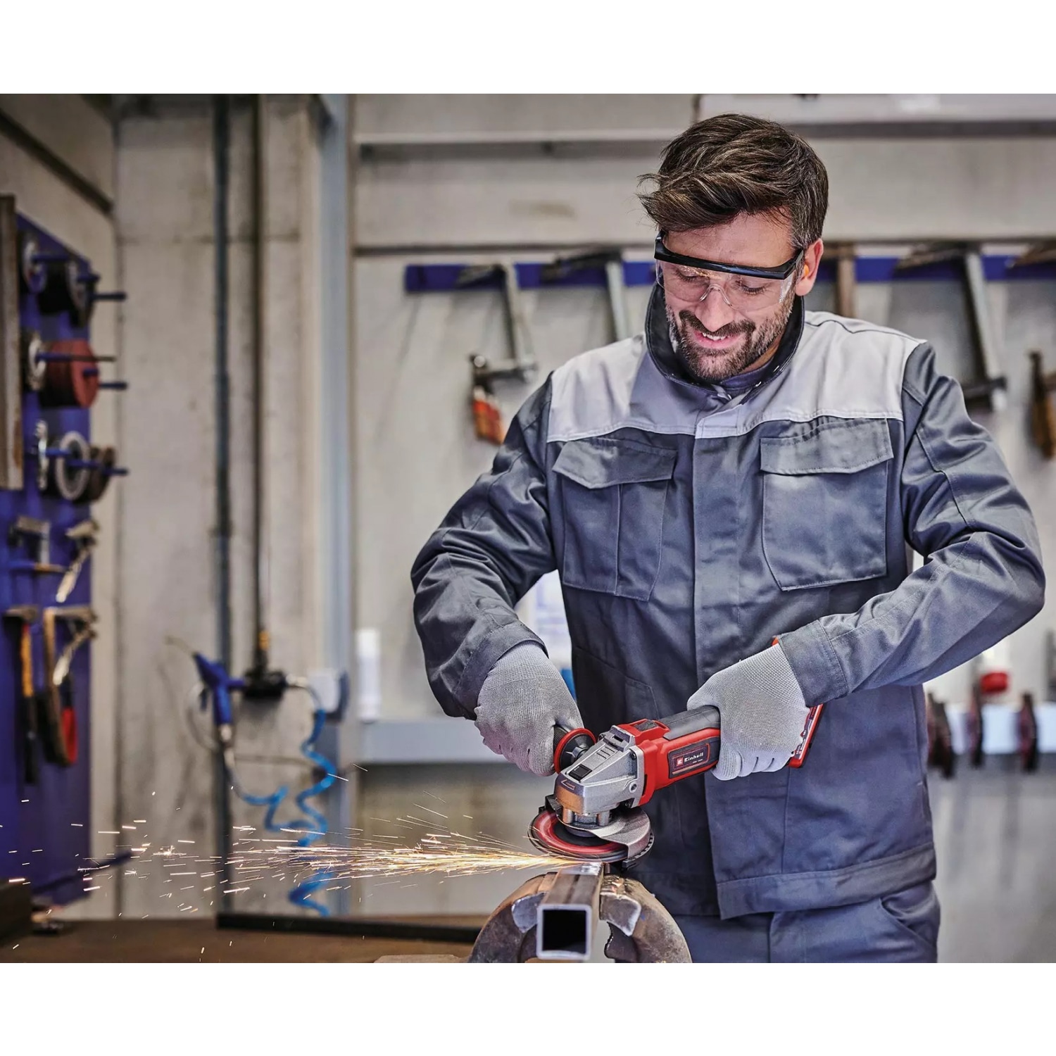 Einhell เครื่องเจียรไร้สาย 18V 4 นิ้ว รุ่น TE-AG 18/100 Li Solo (เครื่องเปล่า)