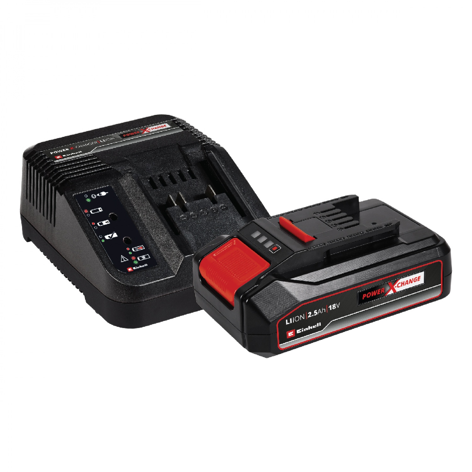 Einhell ชุดแบตเตอรี่พร้อมเครื่องชาร์จความจุ 2.5 Ah รุ่น Power X-Change Starter Kit 2.5