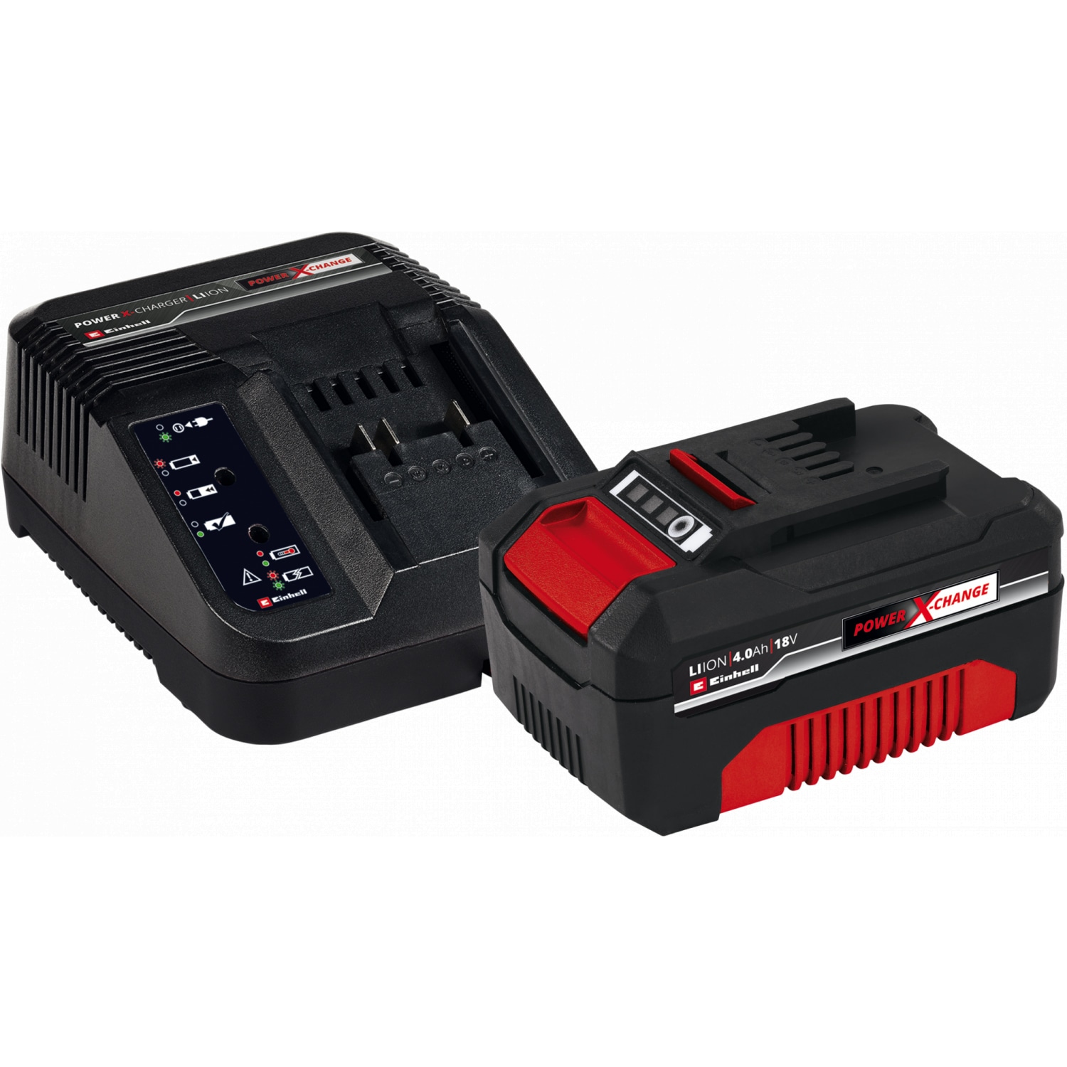 Einhell ชุดแบตเตอรี่พร้อมเครื่องชาร์จความจุ 4.0 Ah รุ่น Power X-Change Starter Kit 4.0
