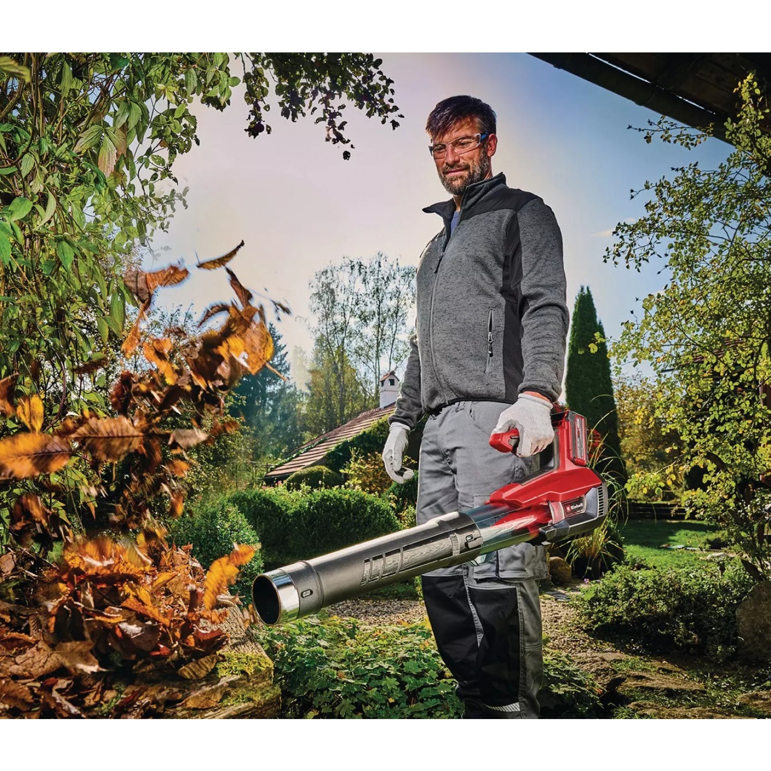 Einhell เครื่องเป่าใบไม้ไร้สาย ขนาด 18V ความเร็วลม 200Km./Hr. รุ่น GP-LB 18/200 Li E Brushless