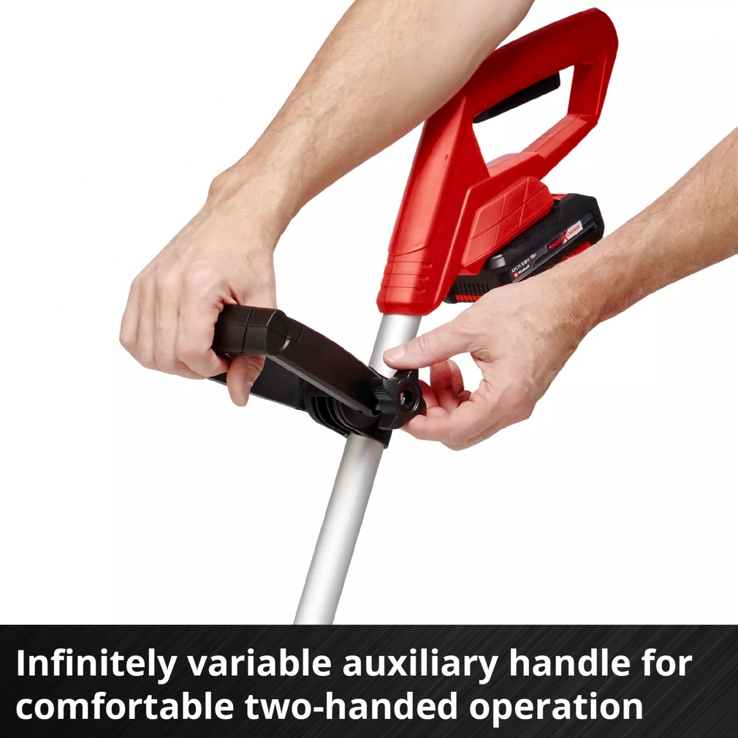 Einhell เครื่องเล็มหญ้าไร้สาย ขนาด 18V เส้นผ่าศูนย์กลางการตัด 24cm. รุ่น GC-CT 18/24 Li Solo
